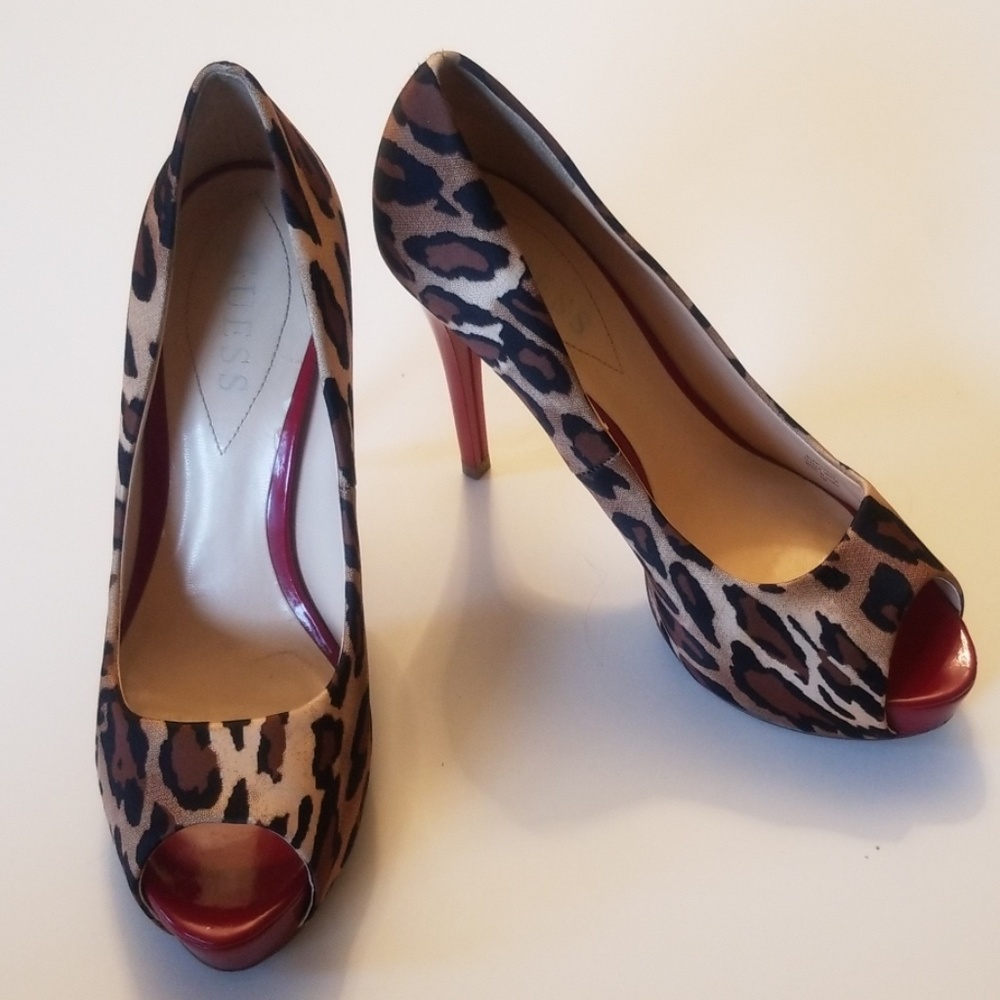 GUESS Heels - Cheetah Print